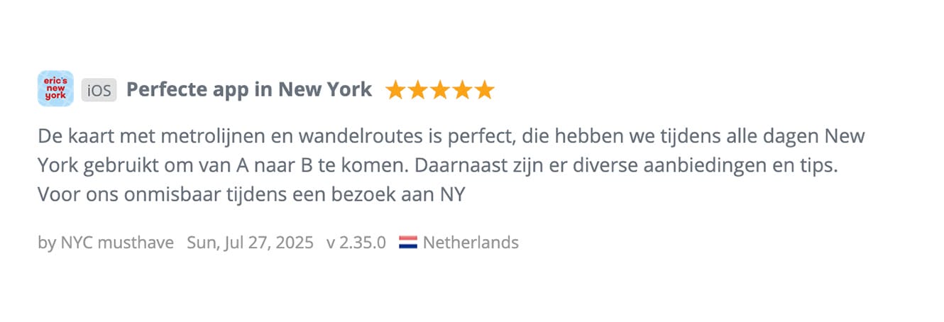 App review NL 1